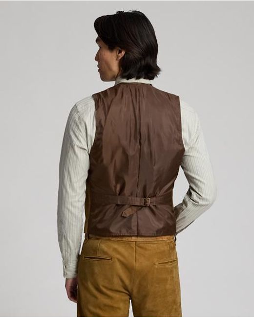 Chaleco Western De Ante RRL de hombre de color Gray