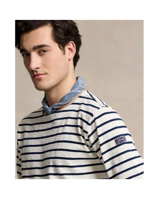 Polo Ralph Lauren Gray Classic Fit Striped Slub Jersey Shirt for men