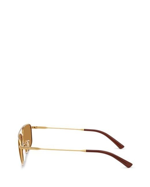Polo Ralph Lauren Natural Polo Rectangle Aviator Sunglasses