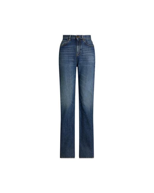 Ralph Lauren Blue Ralph Lauren Novah High-Rise Wide-Leg Jean