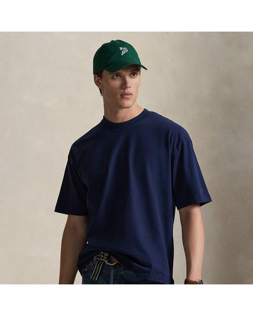 Polo Ralph Lauren Blue Relaxed Fit Sueded Jersey T-Shirt for men