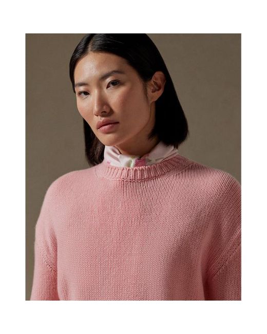 Ralph Lauren Collection Pink Kaschmir-Rundhalspullover Lunar New Year