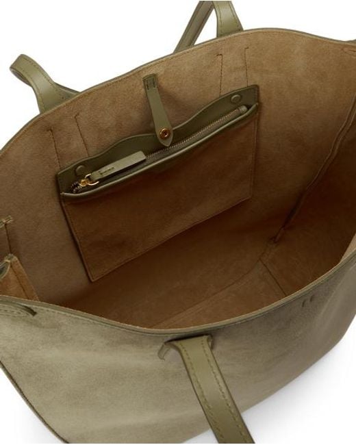 Polo Ralph Lauren Green Bellport Suede North-South Tote