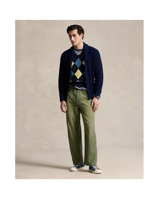 Polo Ralph Lauren Green Relaxed Fit Reverse-sateen Trouser for men