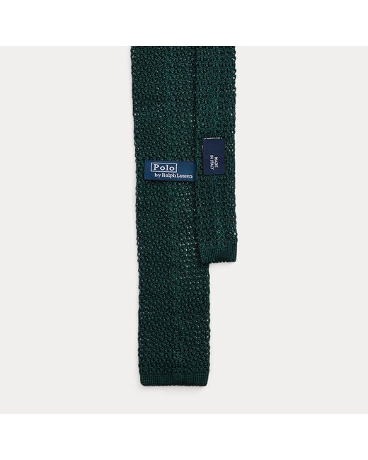 Polo Ralph Lauren Green Knit Silk Tie for men