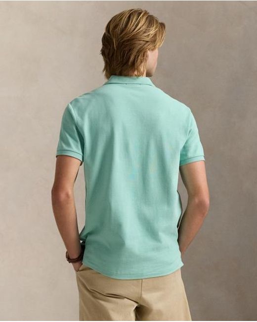 Polo Ralph Lauren Green The Iconic Classic Fit Mesh Polo for men