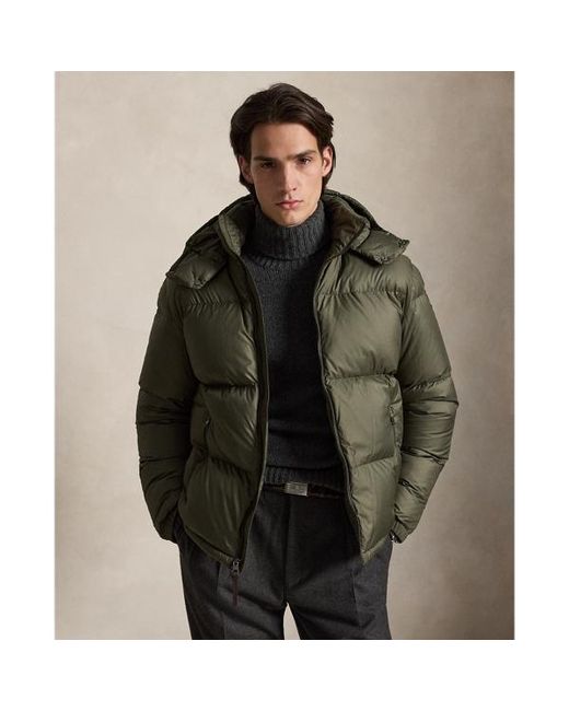 Ralph Lauren Brown The Decker Matte Down Jacket for men