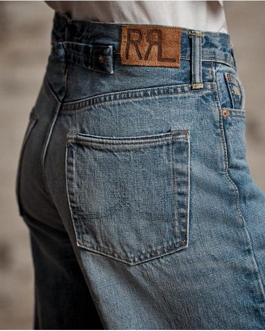 RRL Blue Vintage Wide Fit Cluney Jean