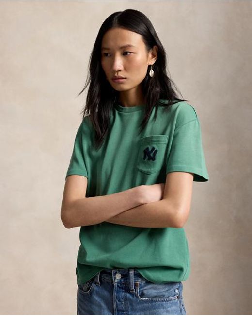 Polo Ralph Lauren Green Polo Ralph Lauren Lauren Yankees T-Shirt for men