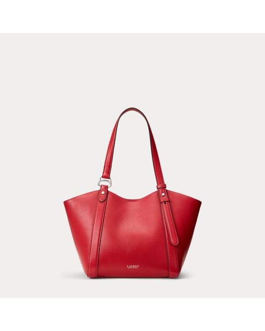 Ralph Lauren Blue Small Tasha Nappa Leather Tote Bag