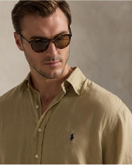 Ralph Lauren Natural Linen Shirt for men