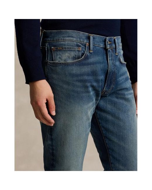 Ralph Lauren Parkside Active Toelopende Stretch Jeans in het Blue voor heren
