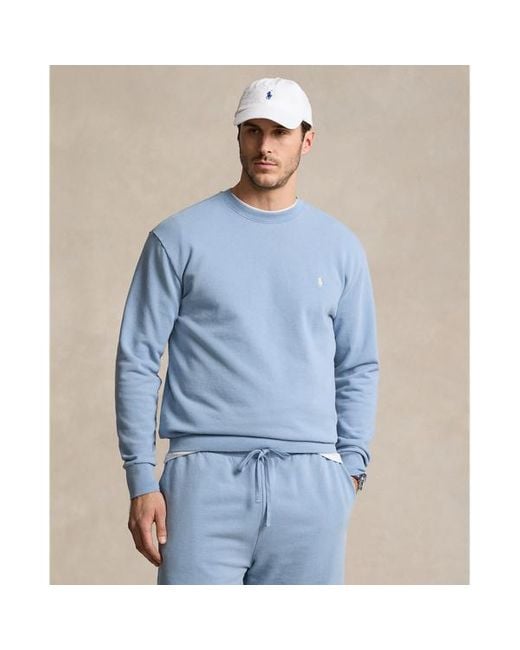 Ralph Lauren Blue Big & Tall - Loopback Fleece Sweatshirt for men