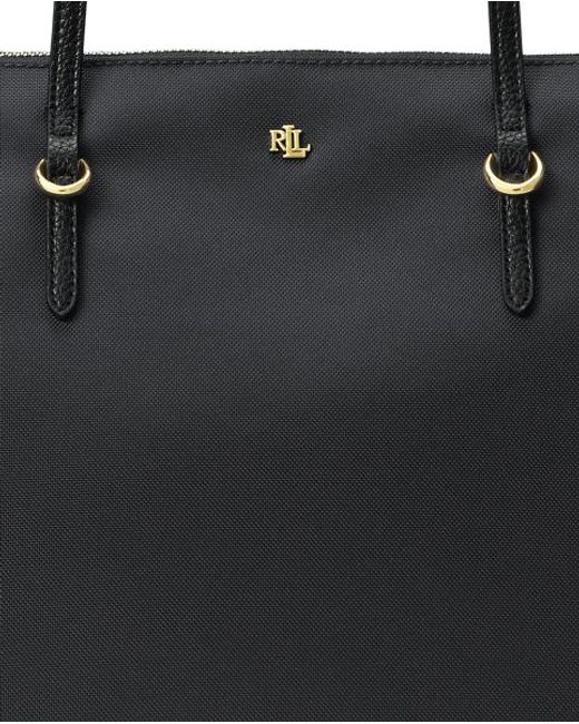 Ralph Lauren Red Nylon Large Keaton Tote Bag