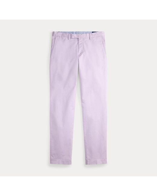 Polo Ralph Lauren Purple Greenwich Slim Fit Stretch Chino Trouser for men