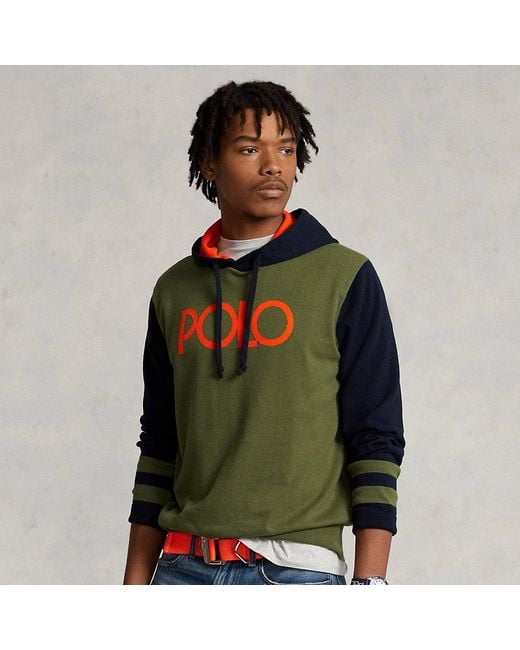 Polo Ralph Lauren Color-Block-Kapuzenpullover mit Logo in Grün für Herren |  Lyst DE