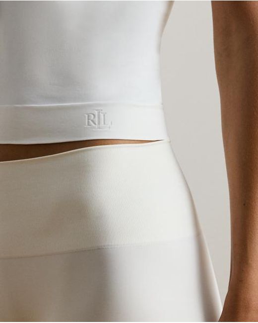 Ralph Lauren White Seamless Scoopneck Camisole