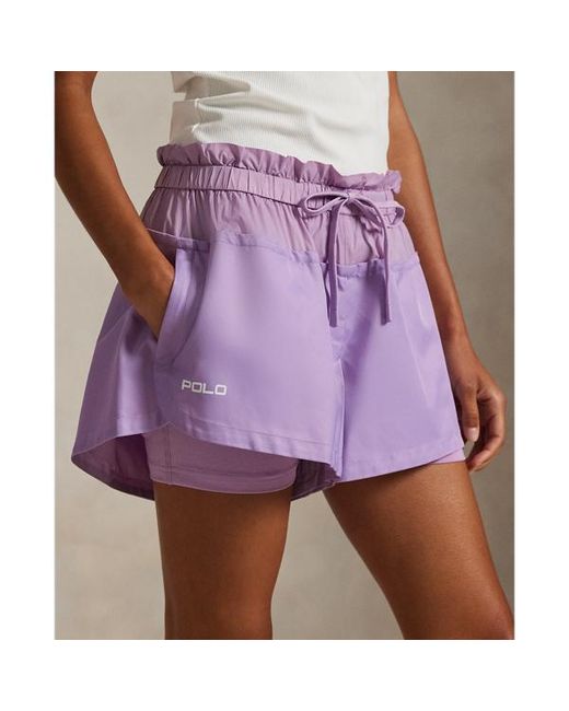Polo Ralph Lauren Purple Layered Drawstring Short