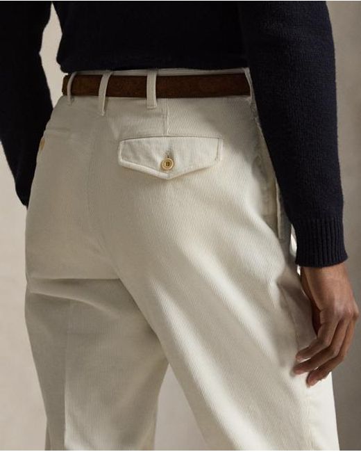 Polo Ralph Lauren White Corduroy Trouser for men