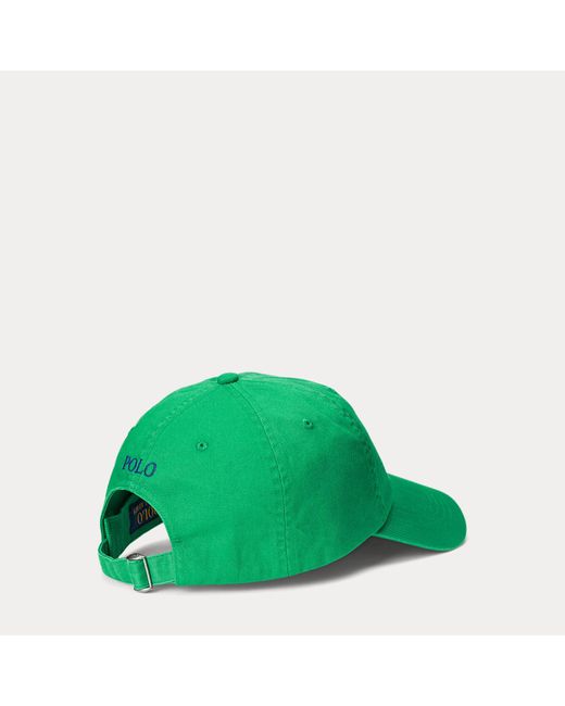 Polo Ralph Lauren Green The Iconic Cotton Chino Ball Cap for men