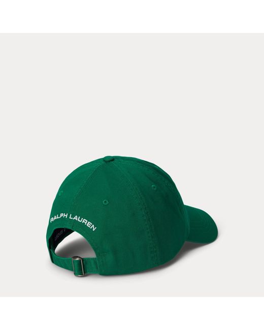 Polo Ralph Lauren Green Polo Sport Twill Ball Cap for men