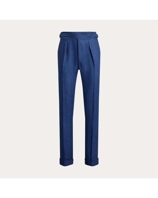 Polo Ralph Lauren Blue Summer Tweed Suit Trousers for men