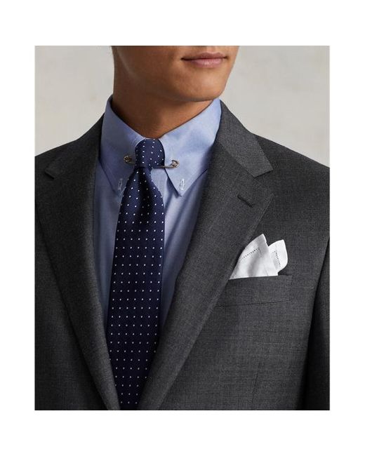 Polo Ralph Lauren Blue Polo Tailored Wool Sharkskin Suit for men