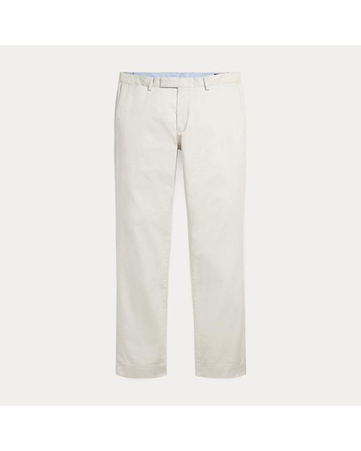 Pantaloni chino stretch Slim-Fit di Polo Ralph Lauren in Natural da Uomo
