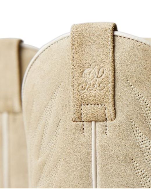Ralph Lauren Natural Chilton Mm Calf-Suede Cowboy Boot