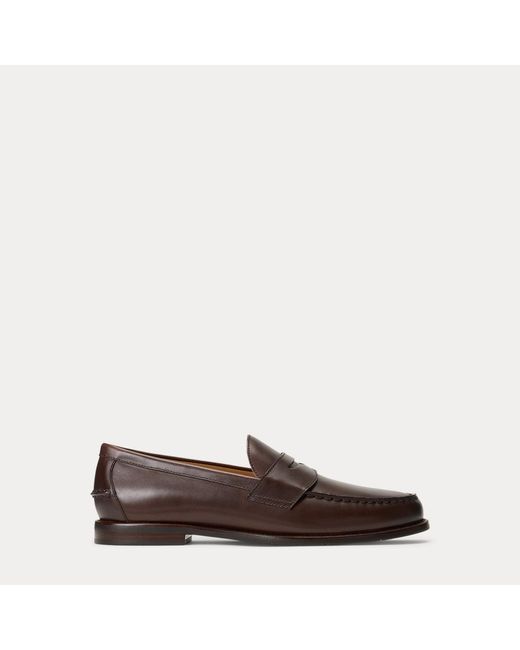 Polo Ralph Lauren Brown Alston Burnished Leather Penny Loafer for men