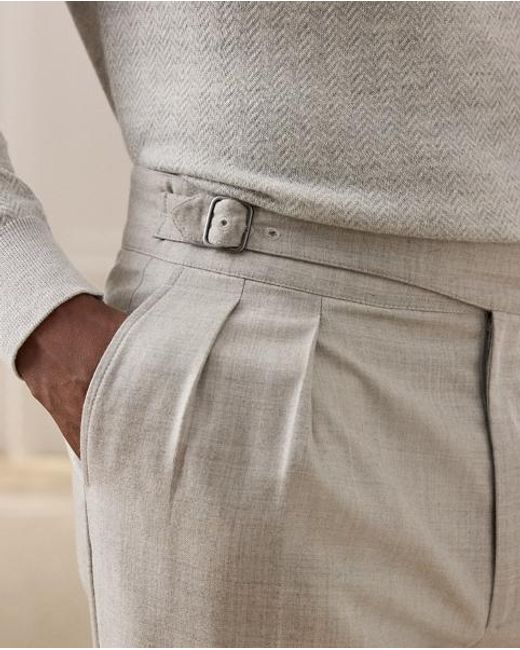 Ralph Lauren Blue Hand-Tailored Wool Flannel Trouser for men