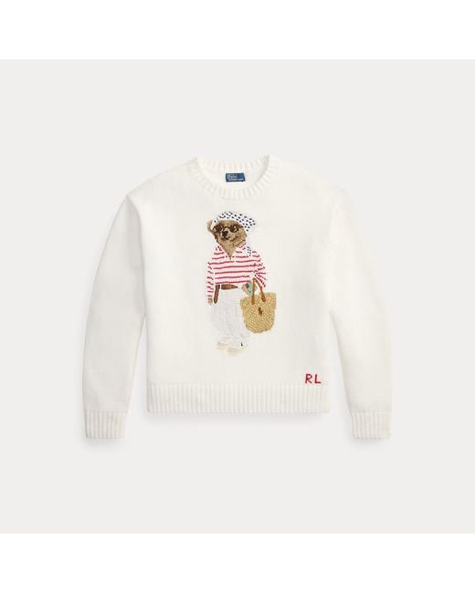 Polo Ralph Lauren Gray Polo Bear Crewneck Jumper