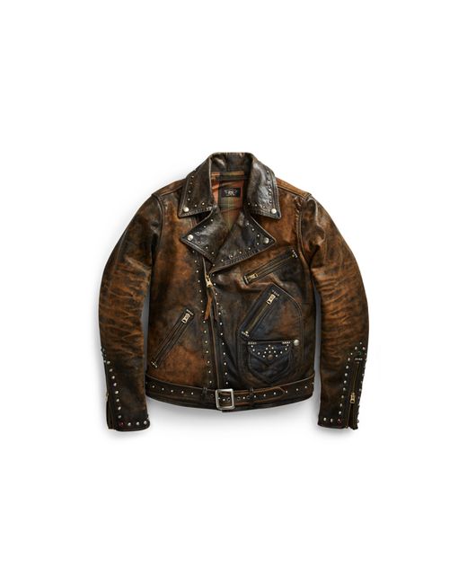 rrl limited edition leather jacket in black for lyst rrl limited edition leather jacket in black for lyst
