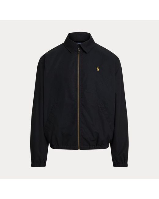 Polo Ralph Lauren Black Bayport Cotton Poplin Jacket for men