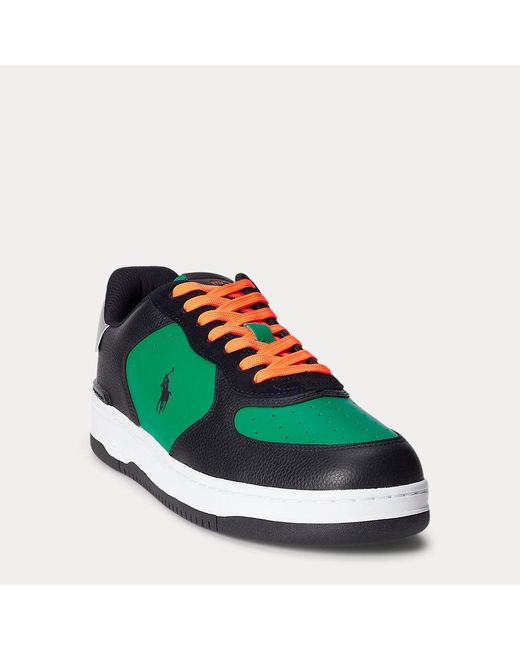 Sneaker Masters Court in pelle di Ralph Lauren in Green da Uomo
