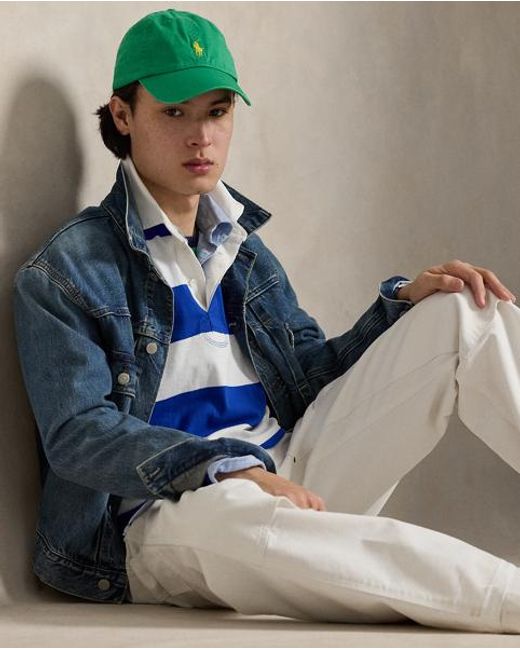 Polo Ralph Lauren Blue The Iconic Rugby Shirt for men