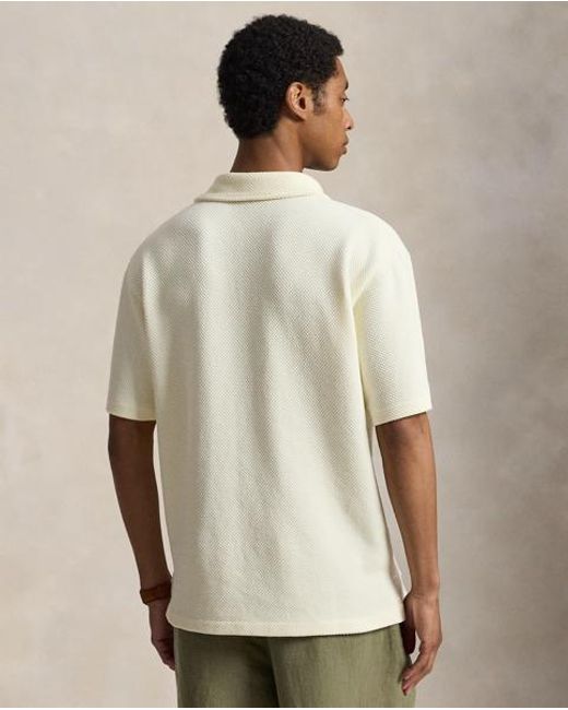 Polo Ralph Lauren Natural Standard Fit Textured Piqué Polo Shirt for men