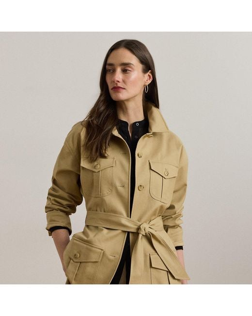 Ralph Lauren Natural Double-Faced Stretch Cotton Field Jacket