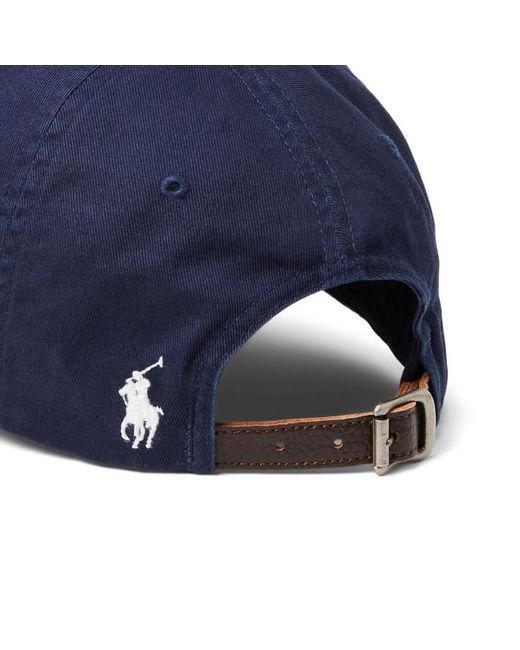Polo Ralph Lauren Geborduurde Keperstof Baseballpet in het Blue voor heren