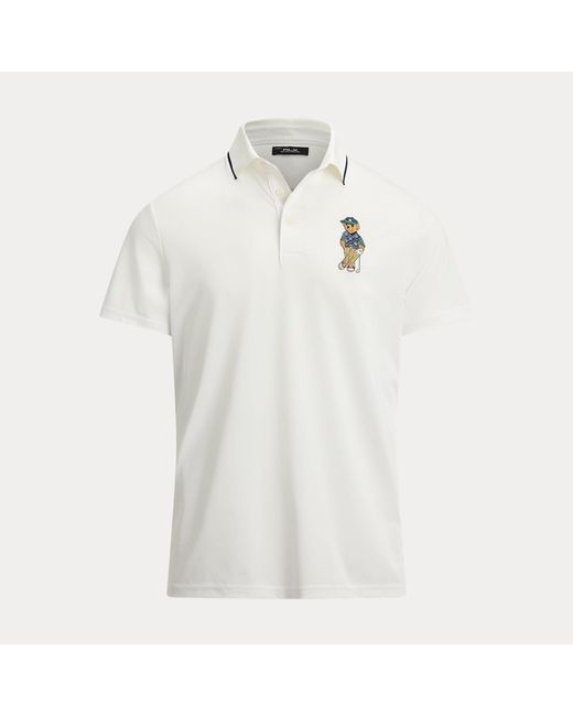 Ralph Lauren Gray Tailored Fit Polo Bear Polo Shirt for men