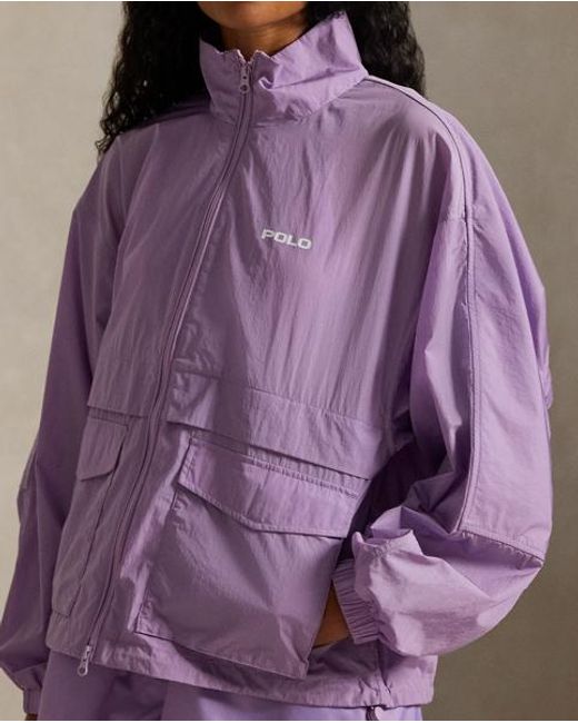 Polo Ralph Lauren Purple Overlay Windbreaker
