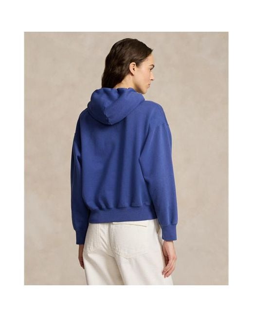 Sudadera de felpa con capucha y logotipo Polo Ralph Lauren de color Blue