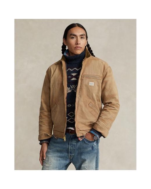Polo Ralph Lauren Polo Sportsman Canvas Jacket in Brown for Men