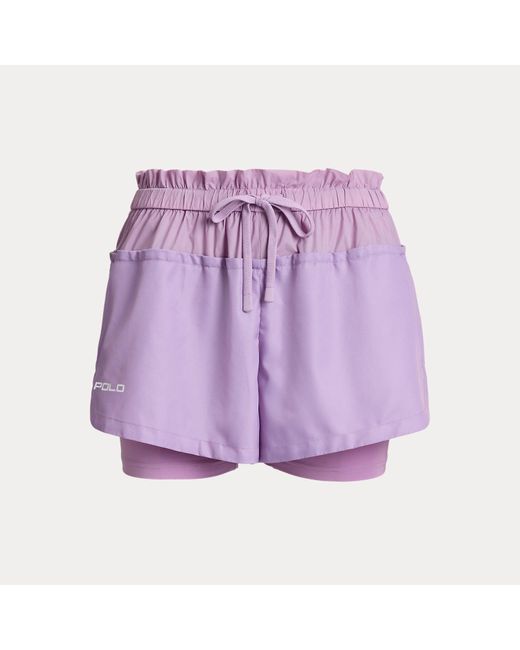 Polo Ralph Lauren Gelaagde Short Met Trekkoord in het Purple