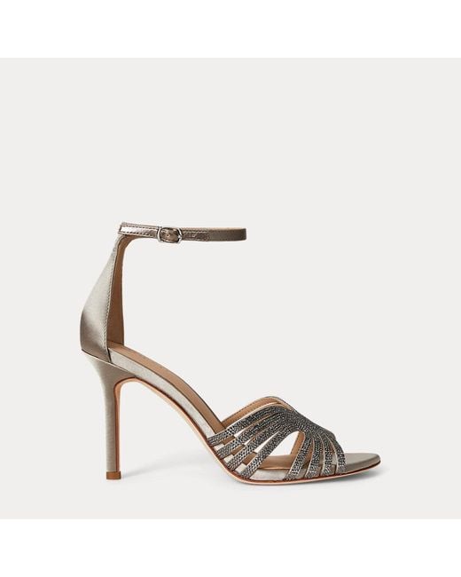 Ralph Lauren Metallic Ralph Lauren Allie Embellished Multistrap Sandal