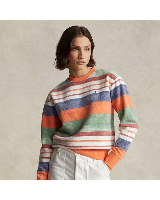 Polo Ralph Lauren Multicolor Striped Fleece Sweatshirt
