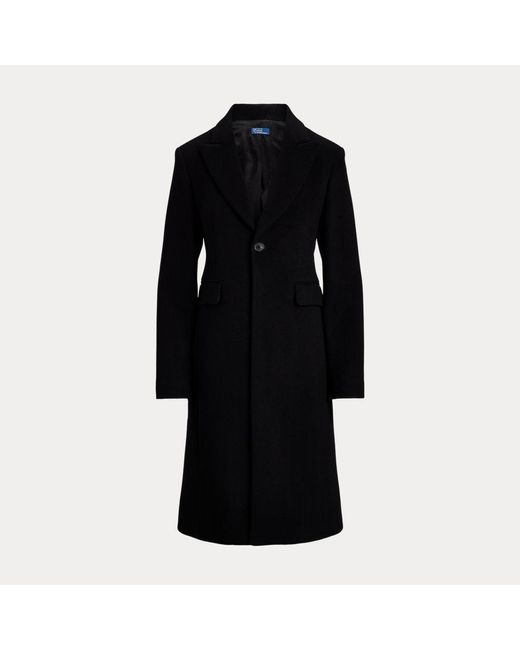 Polo Ralph Lauren Black Single-breasted Wool Coat