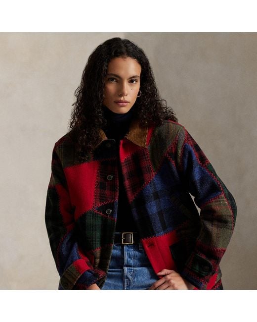 Polo Ralph Lauren Red Patchwork Chore Jacket