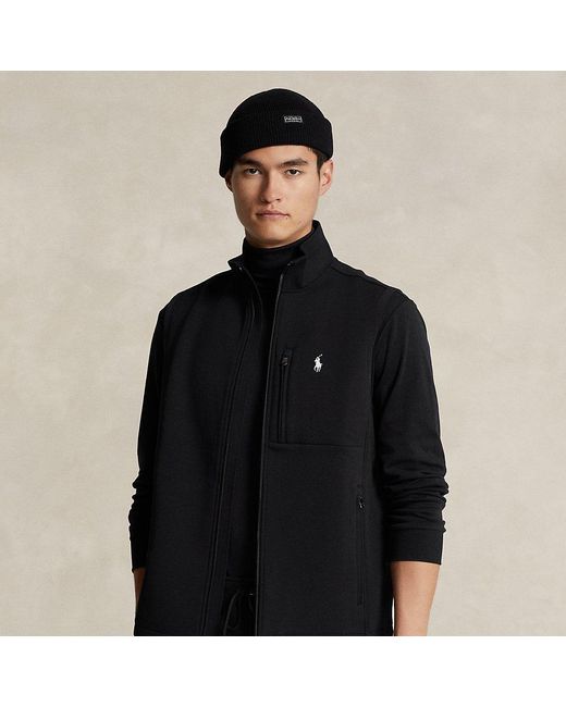 Gilet a maglia doppia di Polo Ralph Lauren in Black da Uomo