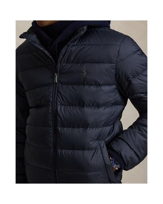 Polo Ralph Lauren Blue The Colden Packable Down Jacket for men